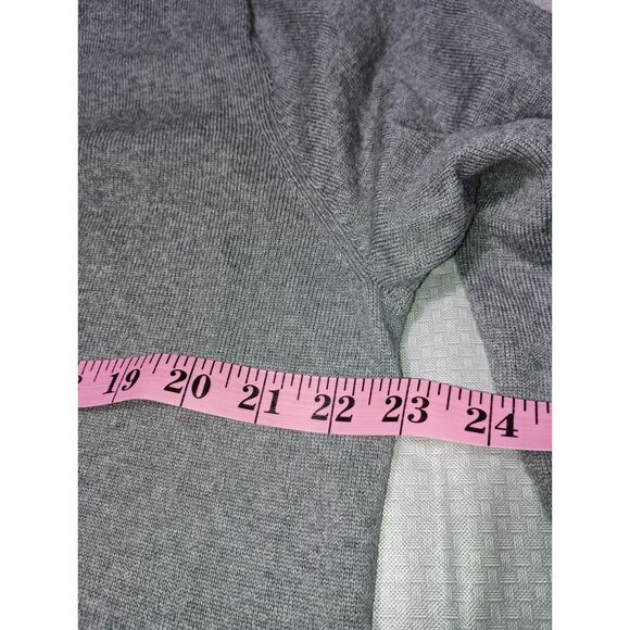 JOS A. BANK: Gray 100 % Italian Merino Wool 1/4" Zip Sweater, Men Size L - Picture 4 of 6